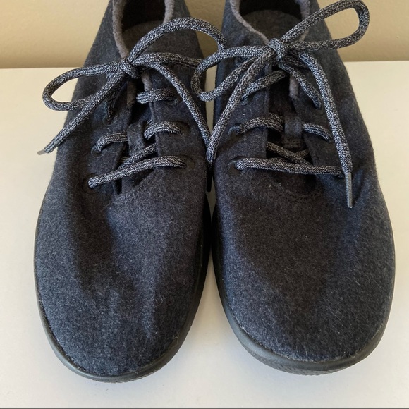 Men’s Allbirds Wool Runner Lace Up Sneakers Black - Picture 4 of 12